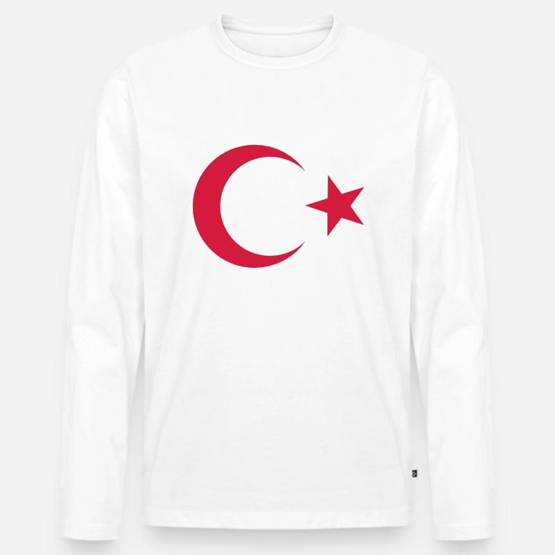 Islam - Männer Premium Bio Langarmshirt - Weiß