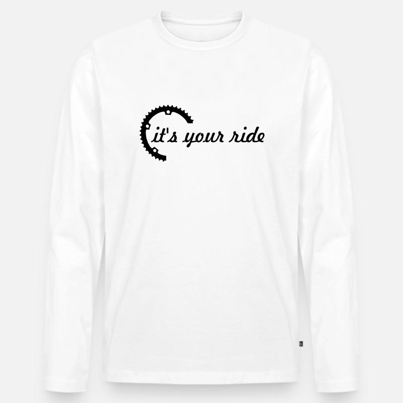 it's your ride - Männer Premium Bio Langarmshirt - Weiß