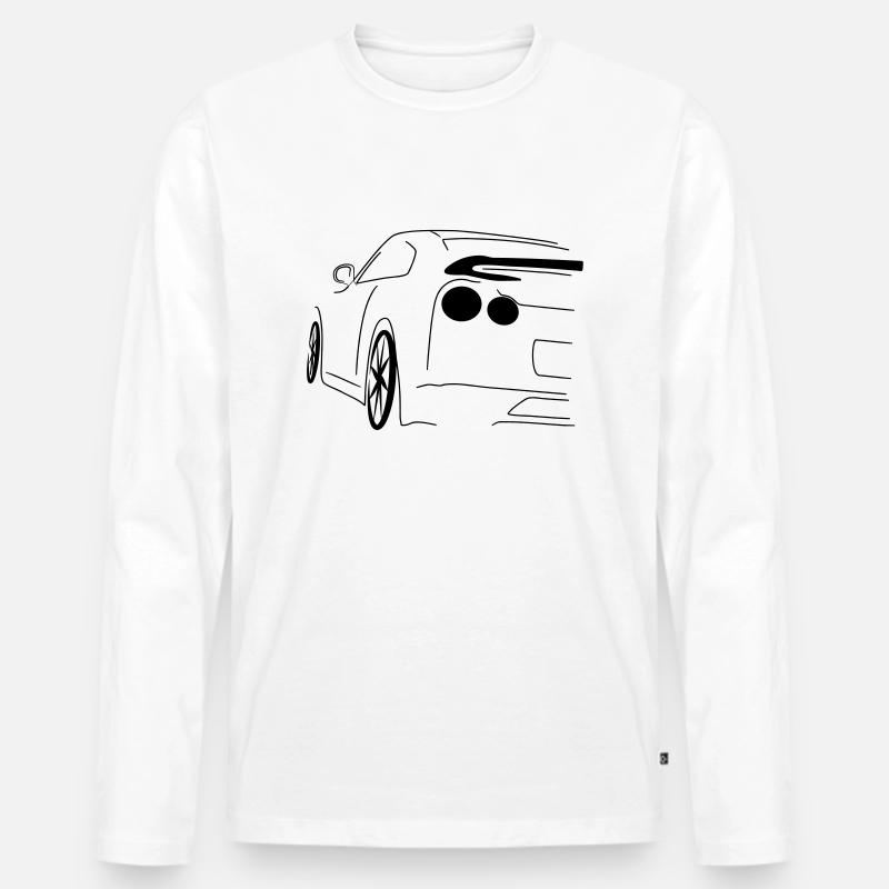 GTR Racing - Männer Premium Bio Langarmshirt - Weiß