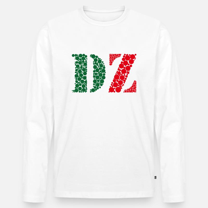 DZ - Männer Premium Bio Langarmshirt - Weiß