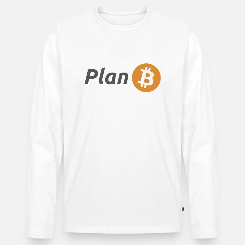 Plan B - Männer Premium Bio Langarmshirt - Weiß