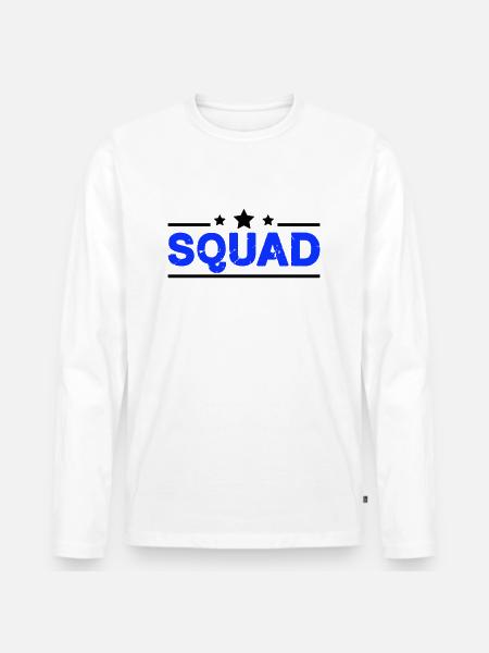 Squad - Men's Premium Organic Long Sleeve Shirt - white
