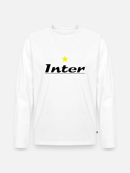 inter_02 - Men's Premium Organic Long Sleeve Shirt - white