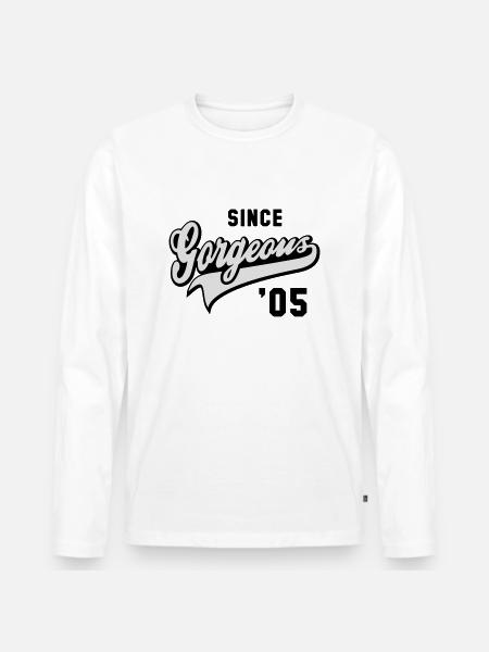 Superbe DEPUIS 2005 - Anniversaire - T-shirt manches longues Premium bio Homme - blanc