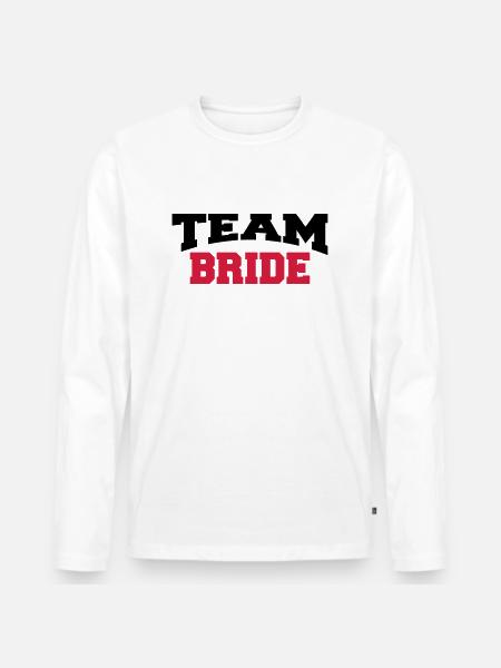 Team Bride - T-shirt manches longues Premium bio Homme - blanc