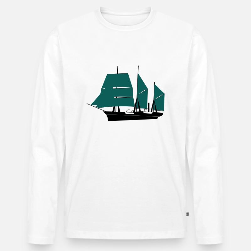 Endurance - Männer Premium Bio Langarmshirt - Weiß