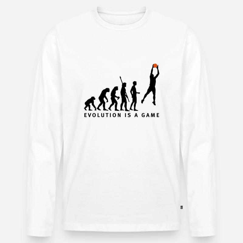 evolution_basketball_062011_b_2c - Männer Premium Bio Langarmshirt - Weiß