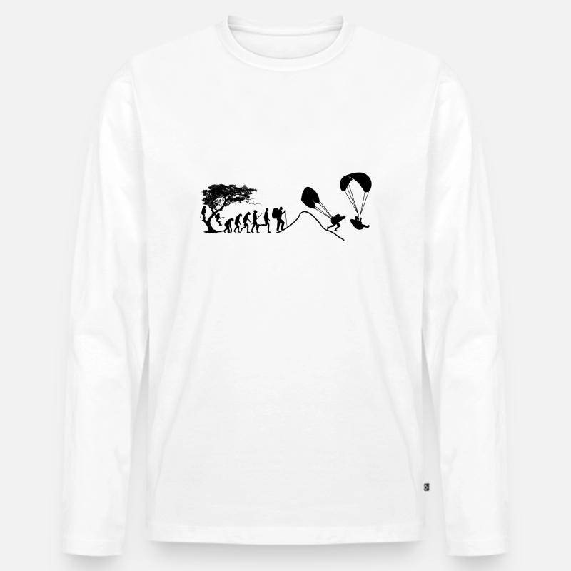 PG evolution 2 - Männer Premium Bio Langarmshirt - Weiß