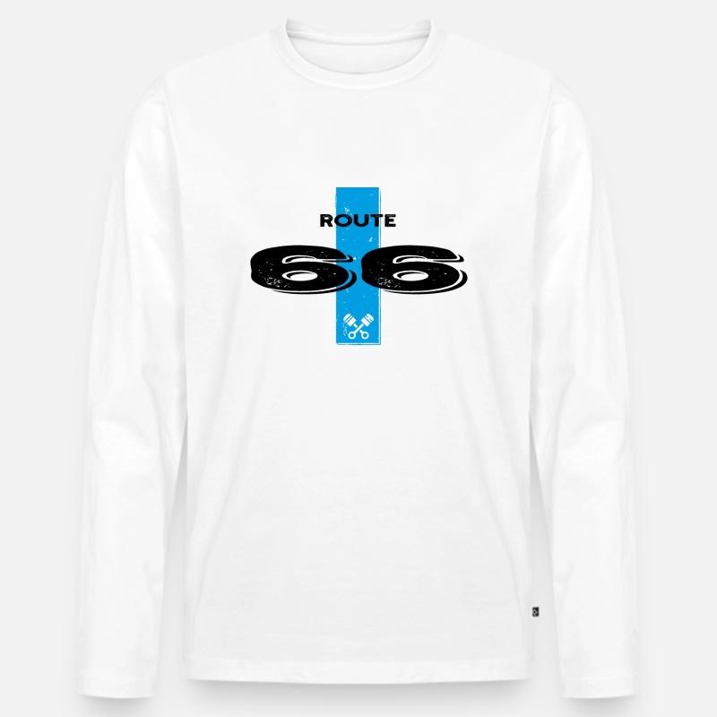 uploaded - Männer Premium Bio Langarmshirt - Weiß