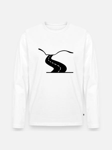 road_street_f1 - Men's Premium Organic Long Sleeve Shirt - white