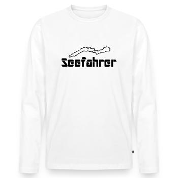 Seefahrer - Männer Premium Bio Langarmshirt - Weiß - Vorne - Nico (187cm)