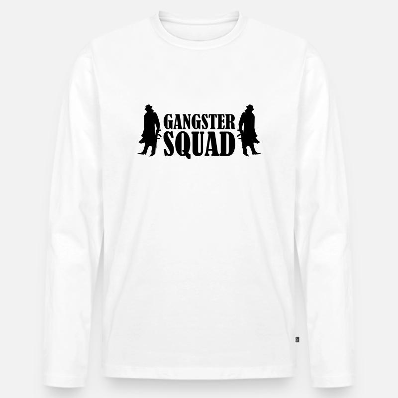 Gangster Squad 2 - Männer Premium Bio Langarmshirt - Weiß