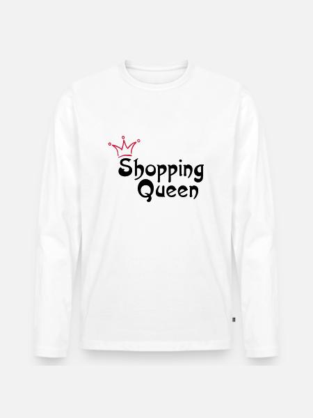 SHOPPING QUEEN - Men's Premium Organic Long Sleeve Shirt - white
