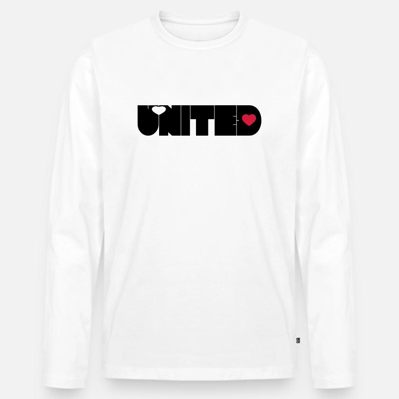 UNITED - Männer Premium Bio Langarmshirt - Weiß