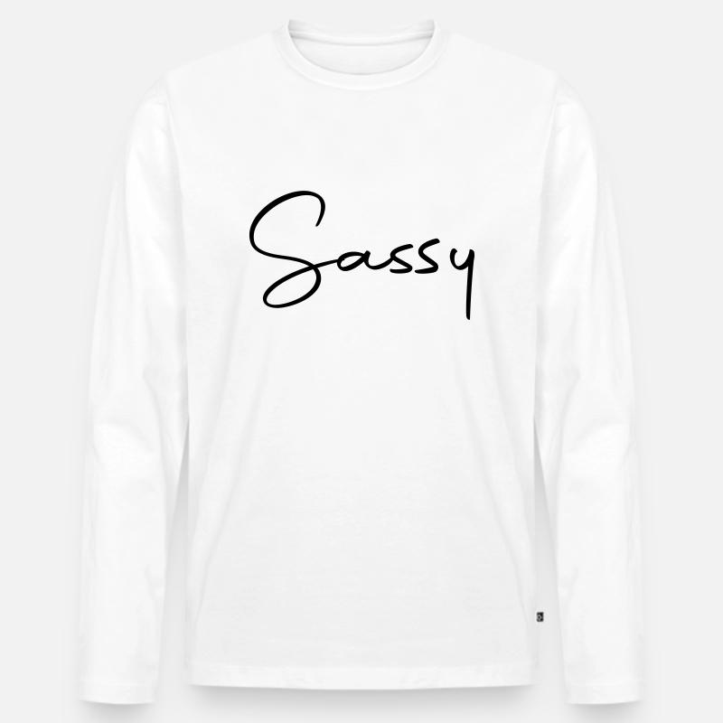 frech - Männer Premium Bio Langarmshirt - Weiß