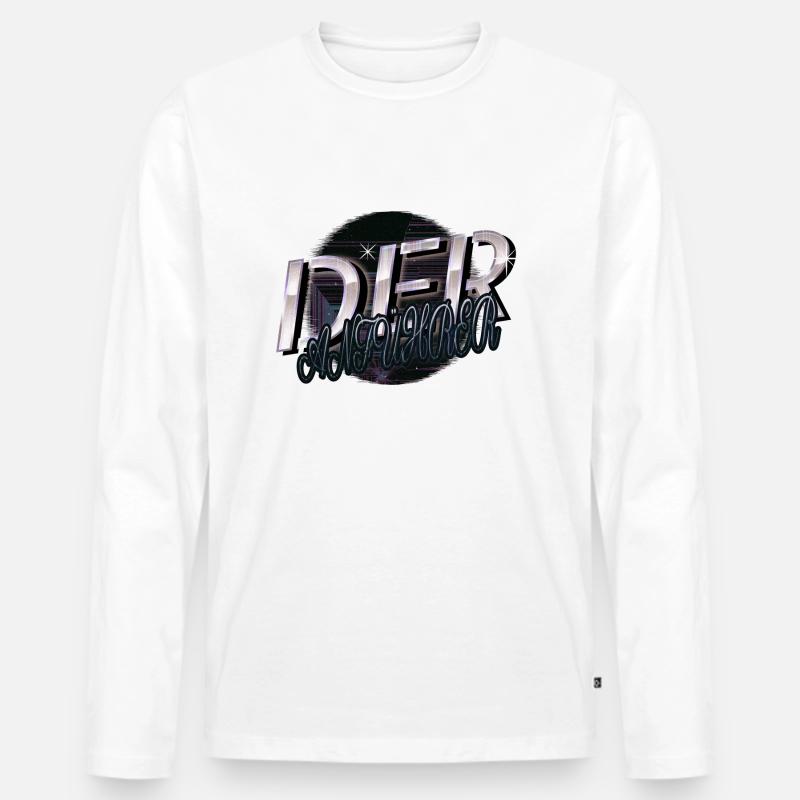 witzig geschenkidee weihnachten - Männer Premium Bio Langarmshirt - Weiß