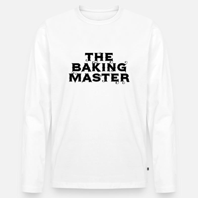 Baking Essential - Männer Premium Bio Langarmshirt - Weiß