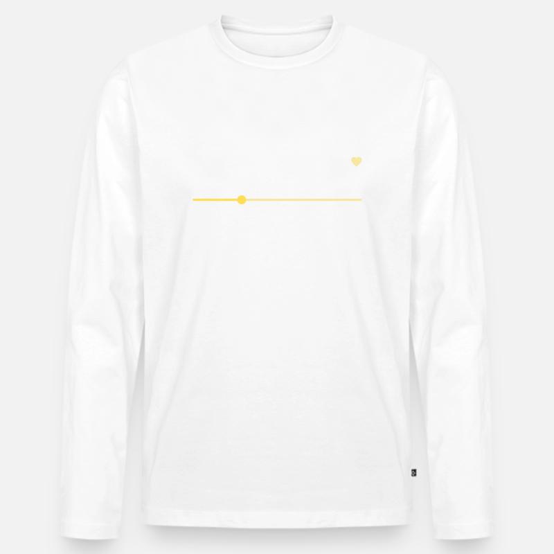 Trance - Männer Premium Bio Langarmshirt - Weiß