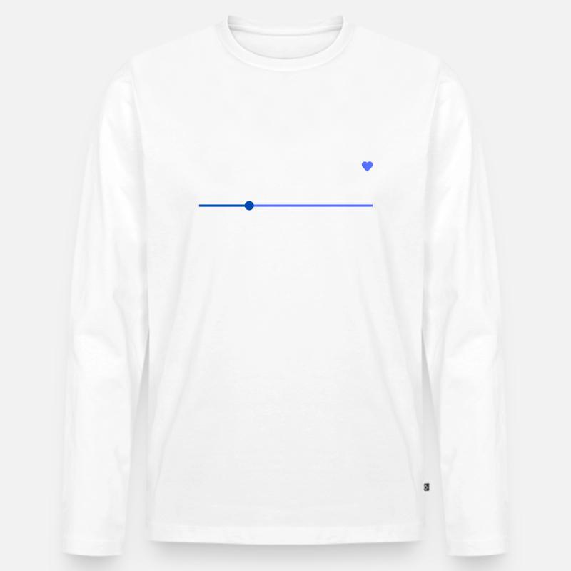Trance - Männer Premium Bio Langarmshirt - Weiß