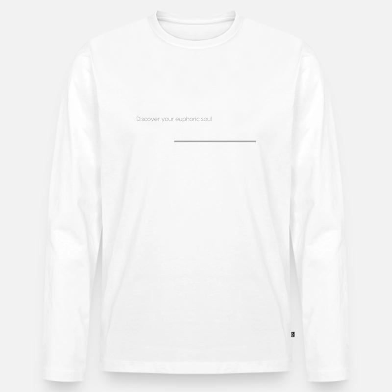 Trance - Männer Premium Bio Langarmshirt - Weiß