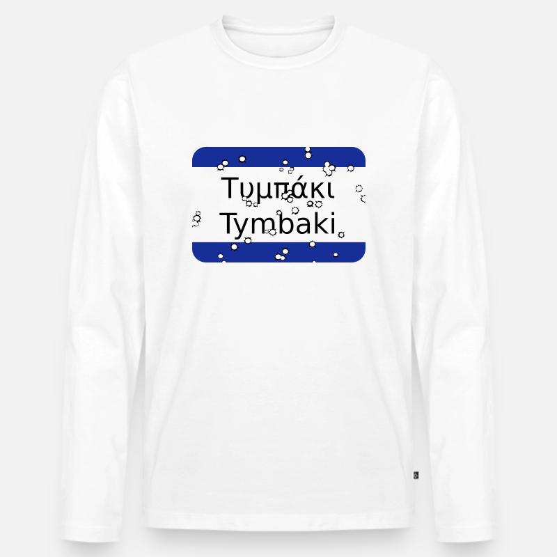 mg tymbaki - Männer Premium Bio Langarmshirt - Weiß