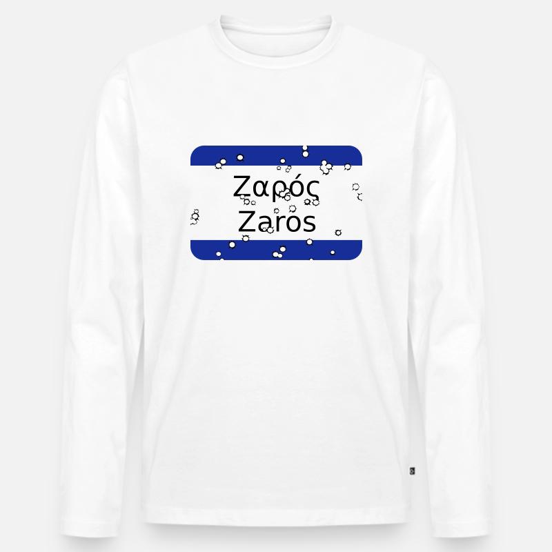 mg zaros - Männer Premium Bio Langarmshirt - Weiß