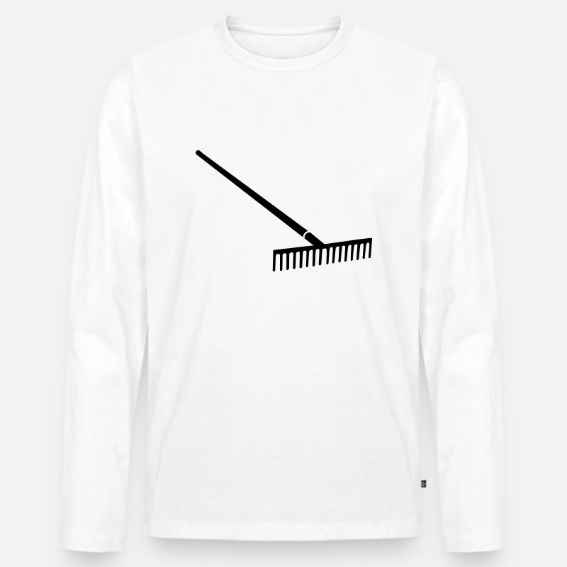 Harke - Männer Premium Bio Langarmshirt - Weiß