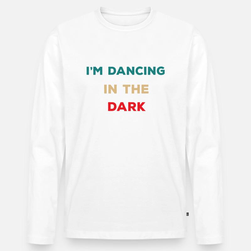Dancing Dance Music - Männer Premium Bio Langarmshirt - Weiß