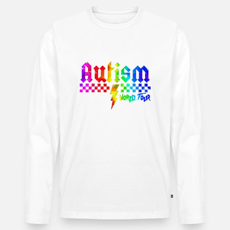 Autismus-Bewusstsein: anders, anders, besser - Männer Premium Bio Langarmshirt - Weiß