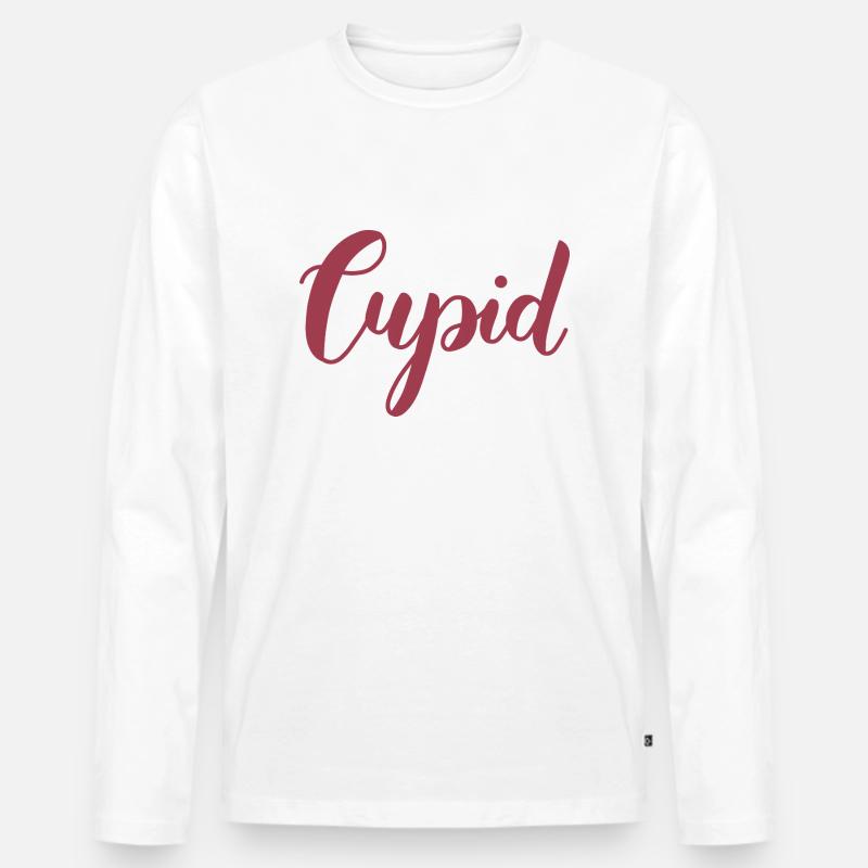 Amor - Männer Premium Bio Langarmshirt - Weiß