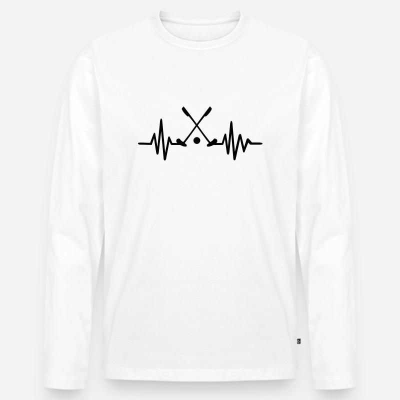 Minigolf - Männer Premium Bio Langarmshirt - Weiß