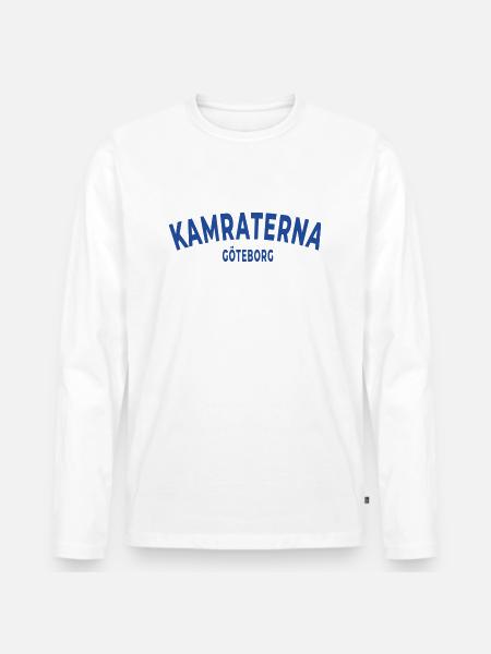 Kamraterna Göteborg - Ekologisk långärmad premium-T-shirt herr - vit
