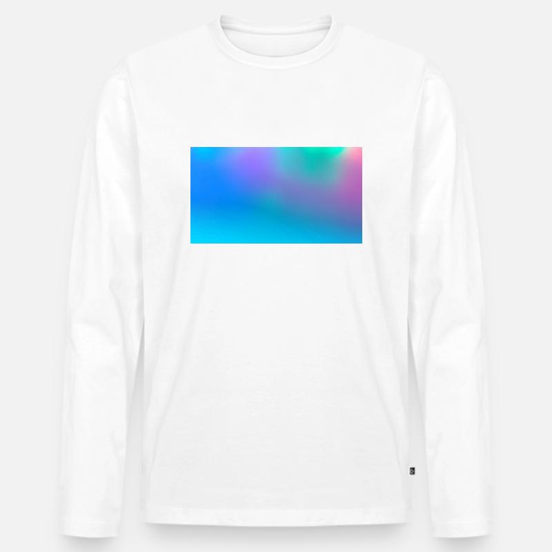 Ocean - Männer Premium Bio Langarmshirt - Weiß