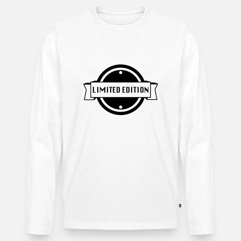 limited edition - Männer Premium Bio Langarmshirt - Weiß