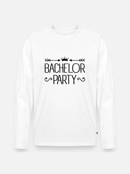 Bachelor Party - T-shirt manches longues Premium bio Homme - blanc