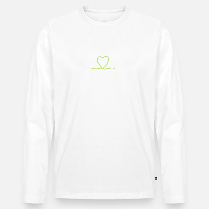 feelgood in der Pfalz - Männer Premium Bio Langarmshirt - Weiß