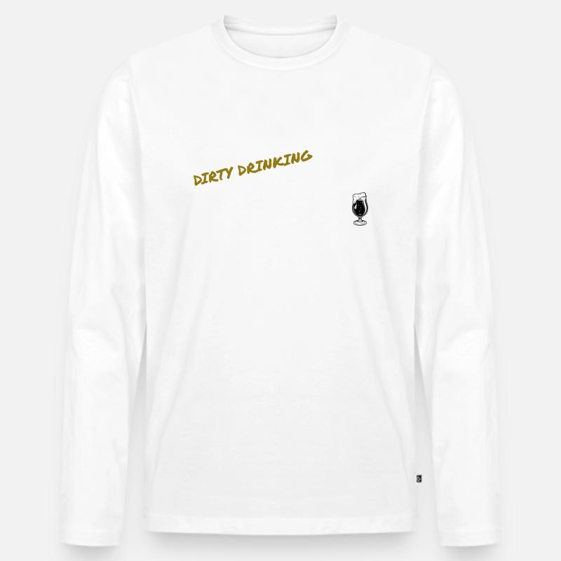 Dancing Dance Music - Männer Premium Bio Langarmshirt - Weiß