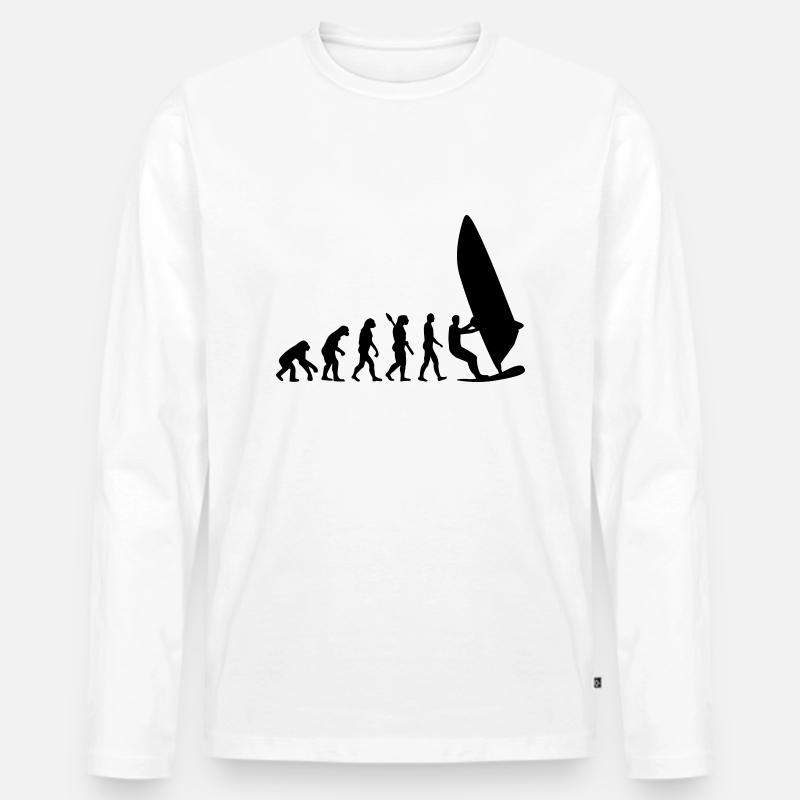 Evolution Windsurfing - Men's Premium Organic Long Sleeve Shirt - white