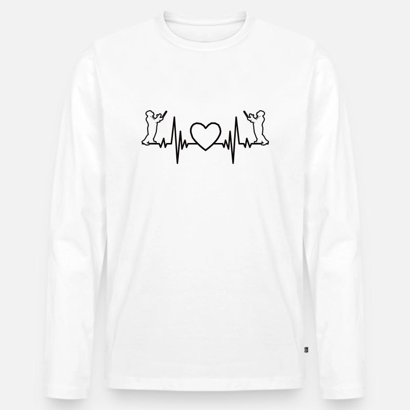 Dirigenten Geschenk Dirigieren Musik Dirigent - Männer Premium Bio Langarmshirt - Weiß