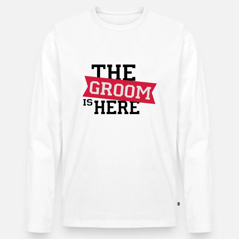 Junggesellenabschied - Männer Premium Bio Langarmshirt - Weiß