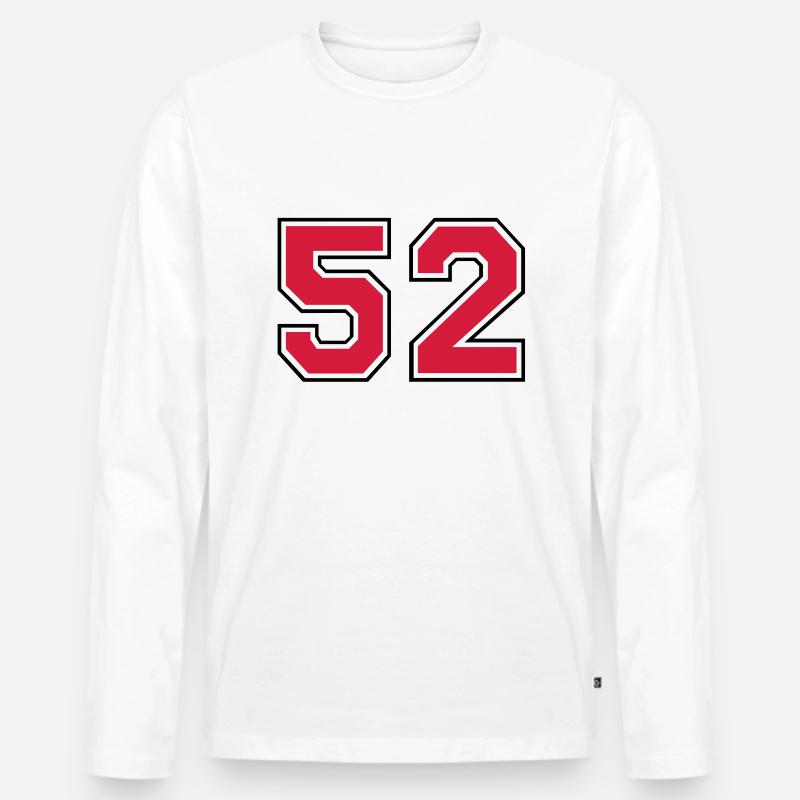 52__f2 - Männer Premium Bio Langarmshirt - Weiß