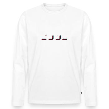 COOL - T-shirt manches longues Premium bio Homme - blanc - Devant - Nico (187cm)