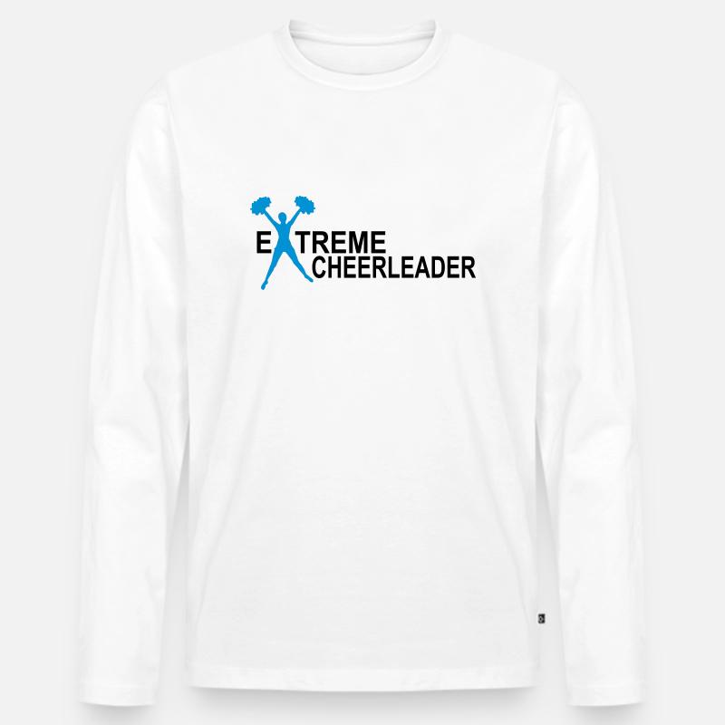 cheerleader - Männer Premium Bio Langarmshirt - Weiß