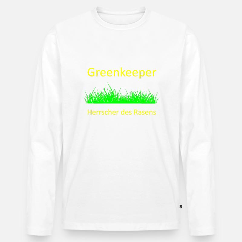 Greenkeeper - Männer Premium Bio Langarmshirt - undefined