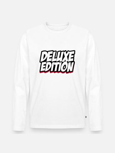 deluxe_edition_002 - Männer Premium Bio Langarmshirt - Weiß