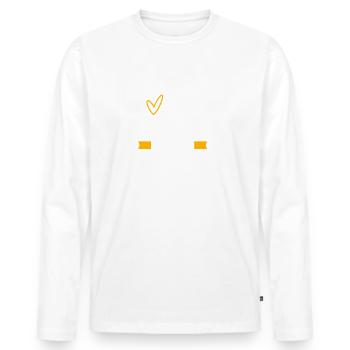 Nicht Quatschen, Machen! Spruch, Motivation, Fun - Männer Premium Bio Langarmshirt - Weiß - Vorne - Nico (187cm)