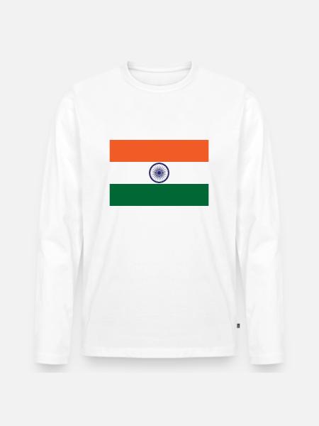 Inde - T-shirt manches longues Premium bio Homme - blanc