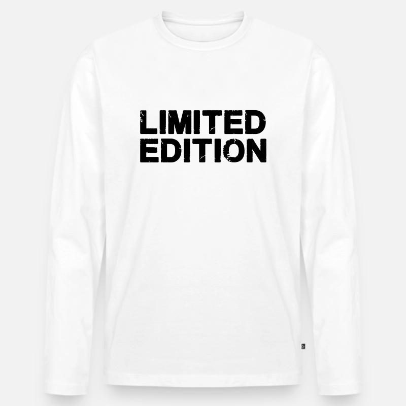 limited edition - Männer Premium Bio Langarmshirt - Weiß