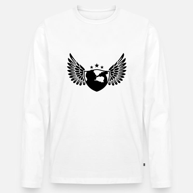 bachelor bachelorette - Männer Premium Bio Langarmshirt - Weiß