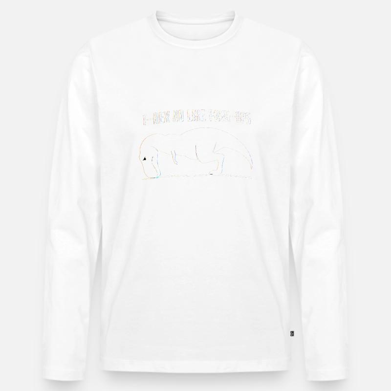 lustiges Design - Männer Premium Bio Langarmshirt - Weiß